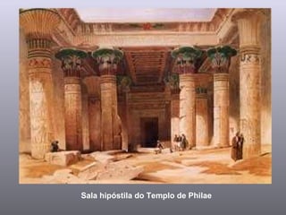 Sala hipóstila do Templo de Philae 