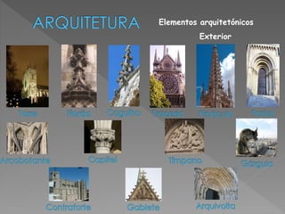 Elementos arquitetónicos 
Exterior 
 