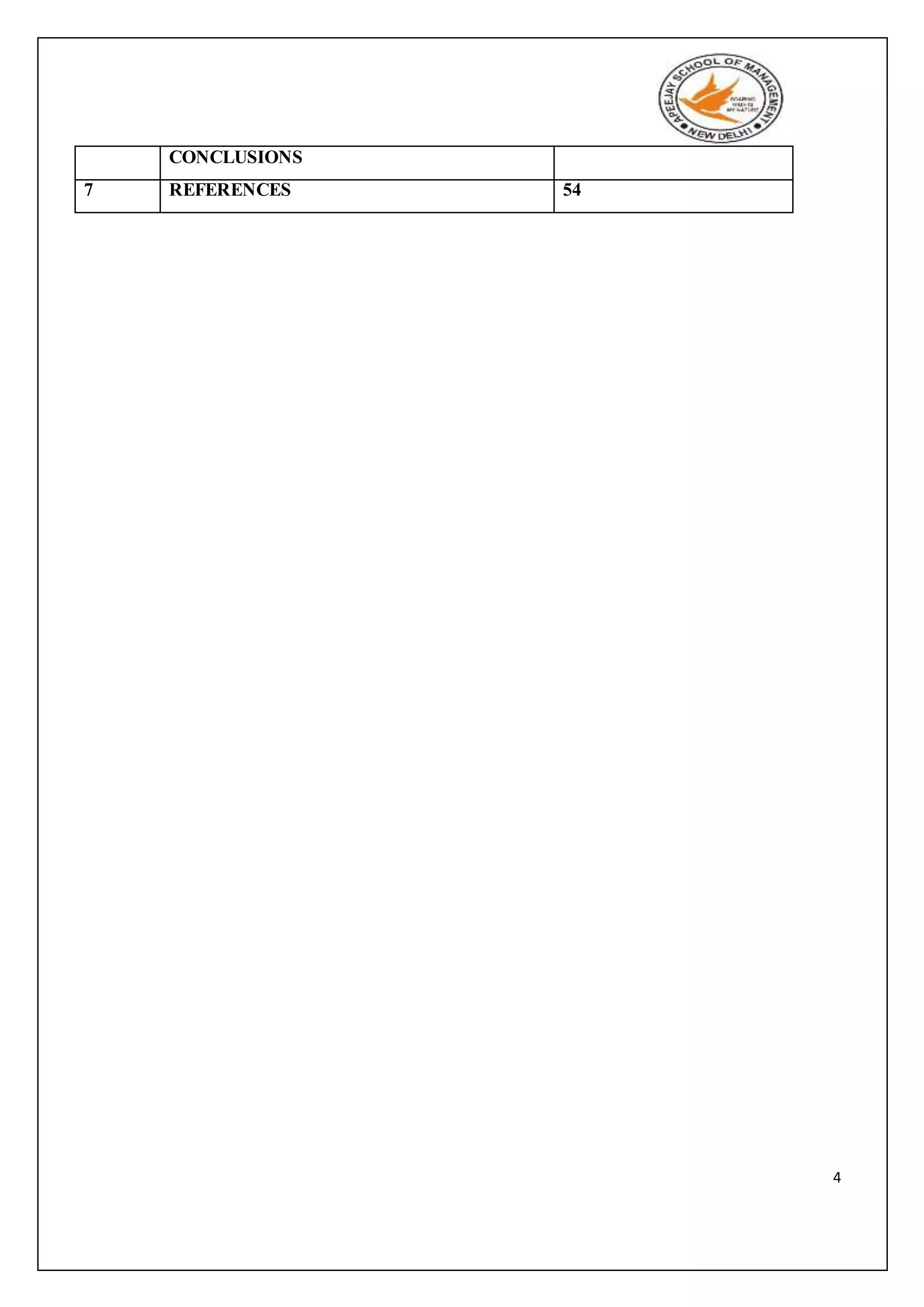 4
CONCLUSIONS
7 REFERENCES 54
 