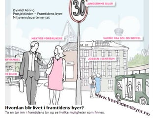 Øyvind Aarvig
Prosjektleder – Framtidens byer
Miljøverndepartementet
 