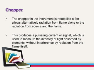 Atomic absorption spectroscopy | PPTX