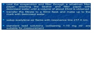 ATOMIC ABSORPTION SPECTROSCOPY ( AAS)