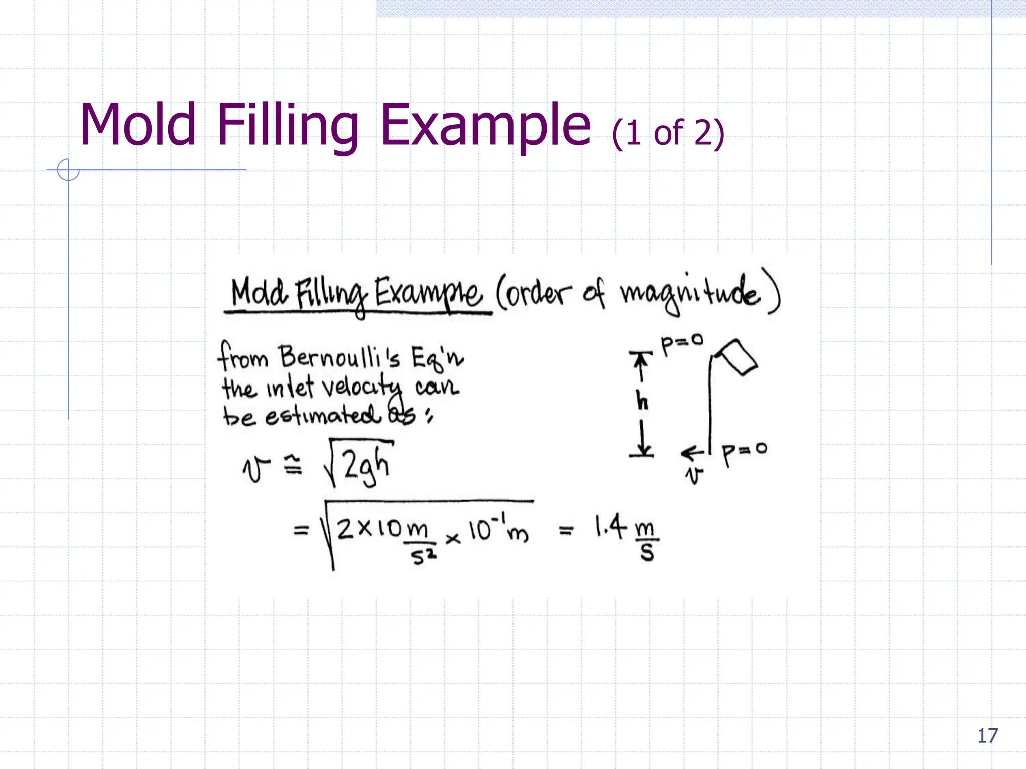 17
Mold Filling Example (1 of 2)
 
