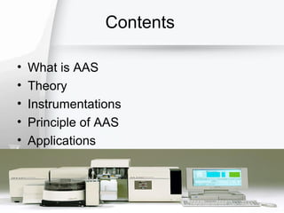 ATOMIC ABSORPTION SPECTROSCOPY (AAS) a.k.a SPEKTROSKOPI SERAPAN ATOM ...