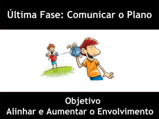 Última Fase: Comunicar o Plano Objetivo Alinhar e Aumentar o Envolvimento 