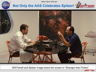 Not Only the AAS Celebrates Spitzer! Will Ferrell and Spitzer image share the screen in “Stranger than Fiction” 