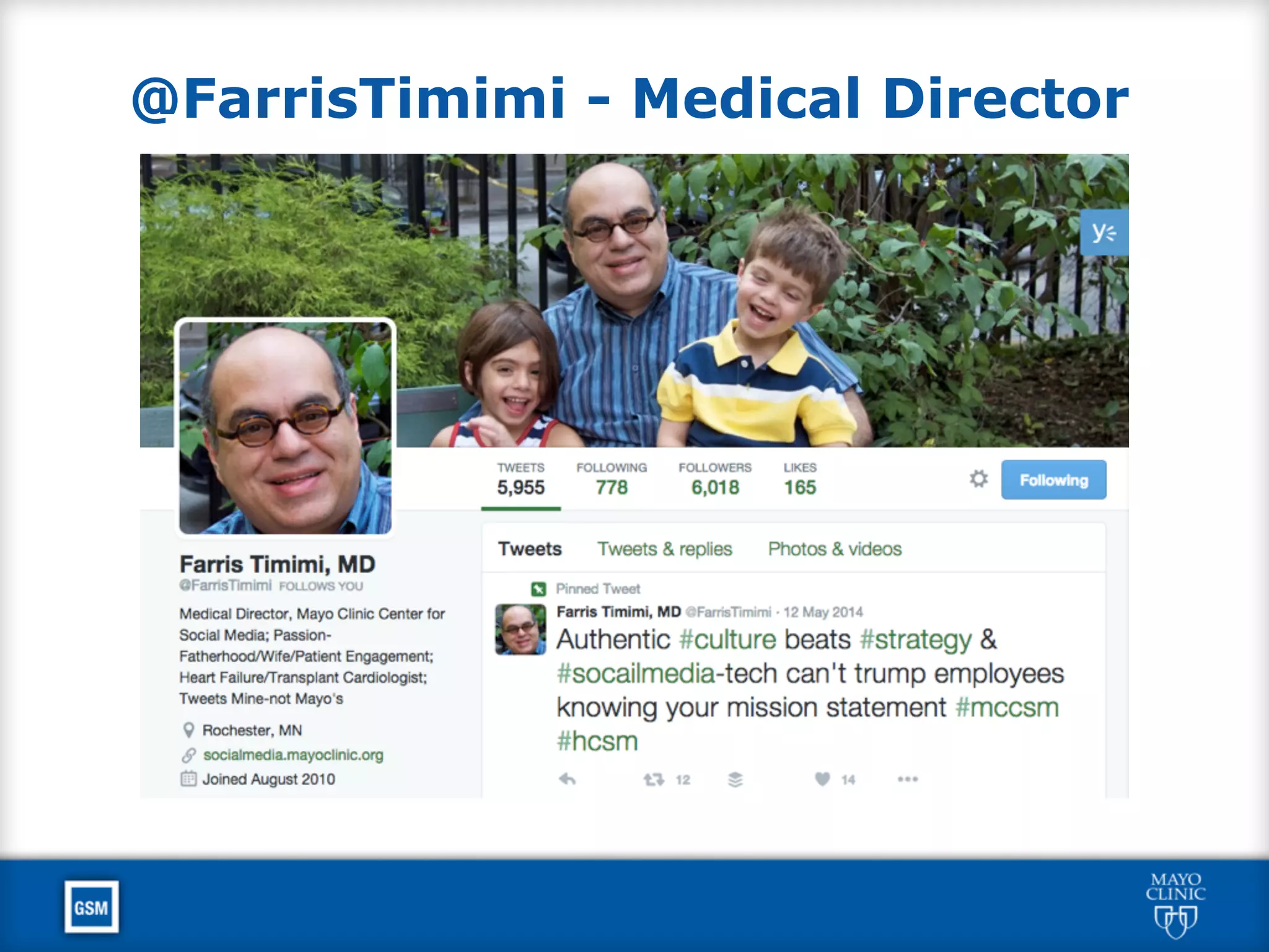 @FarrisTimimi - Medical Director
 