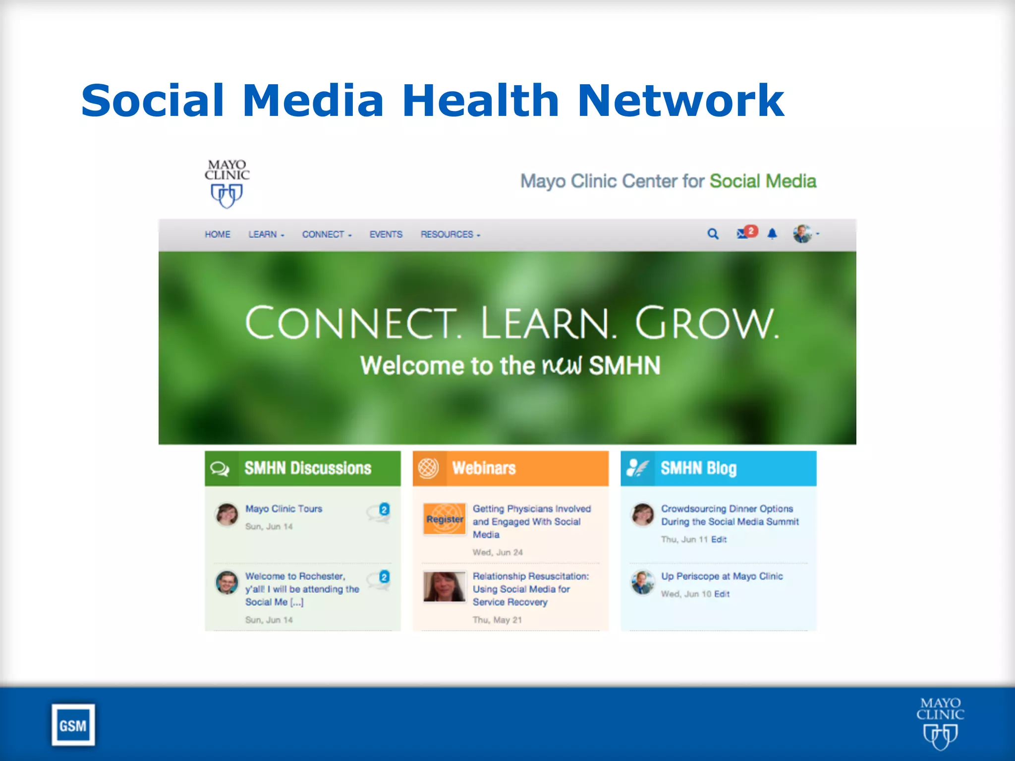 Social Media Health Network
 