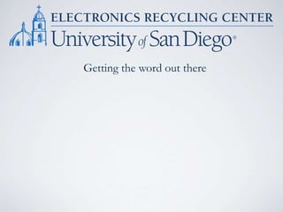 Getting the word out there
 