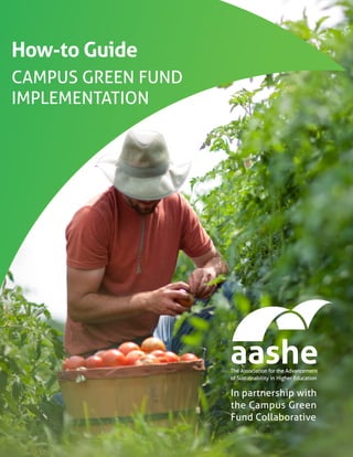In partnership with
the Campus Green
Fund Collaborative
Campus Green Fund
Implementation
How-to Guide
 