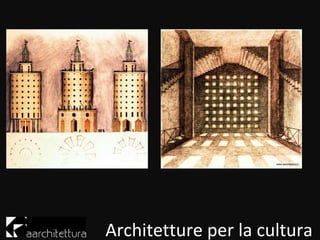 Architetture per la cultura
 