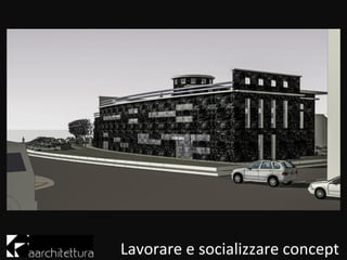Lavorare e socializzare concept
 
