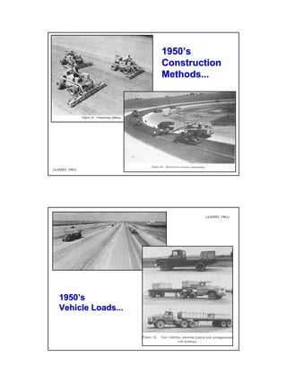 1950’s
Construction
Methods...

(AASHO, 1961)

(AASHO, 1961)

1950’s
Vehicle Loads...

7

 