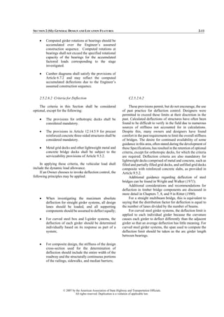 Aashto Railing Deflections AASHTO LRFD Bridge Design Specifications.pdf