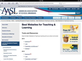 AASL Best Websites 2013