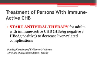 Aasld guidelines for diagnosis & treatment of chronic hepatitis b | PPTX