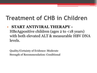 Aasld guidelines for diagnosis & treatment of chronic hepatitis b | PPTX