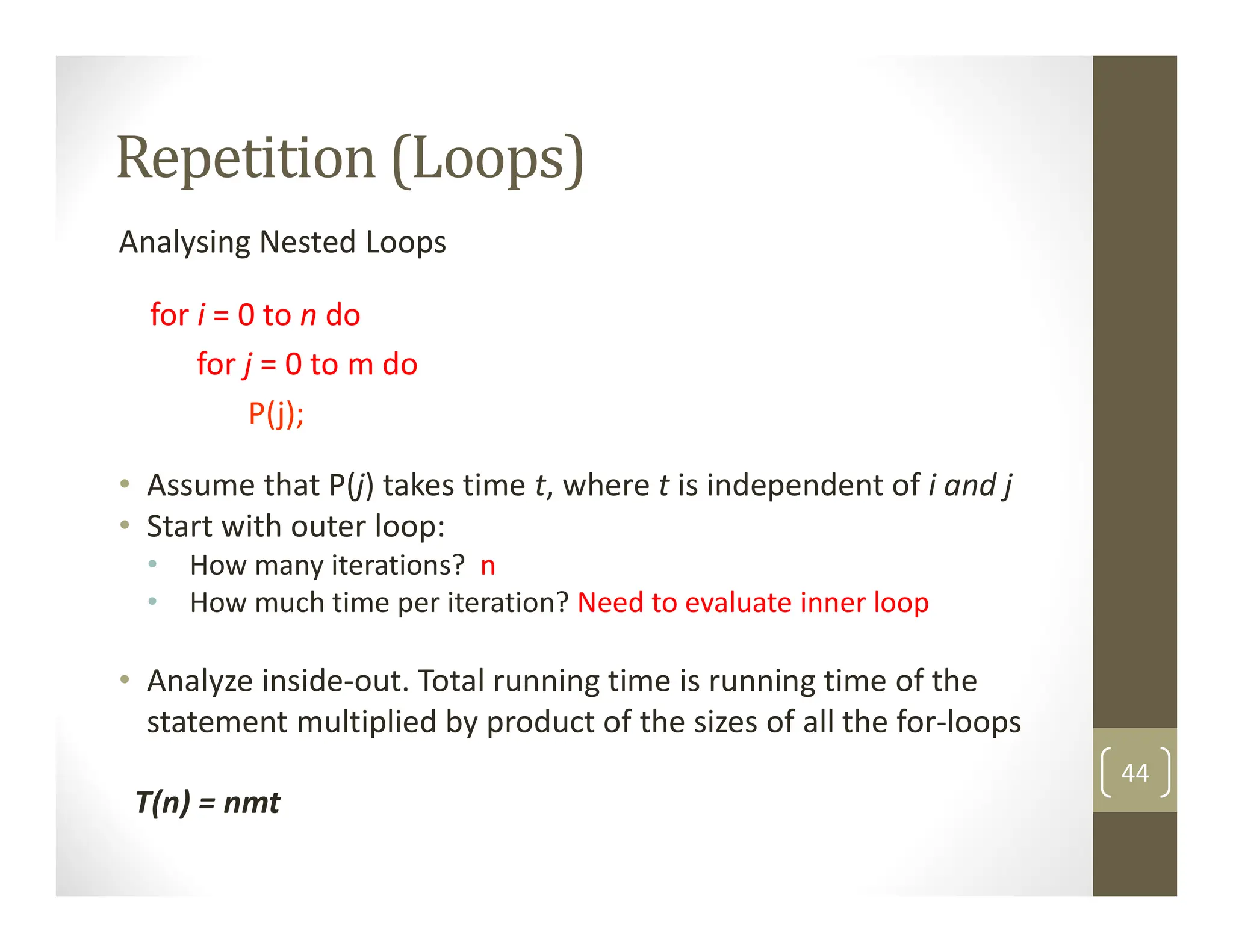 introduction to analysis of algorithm in computer science | PDF