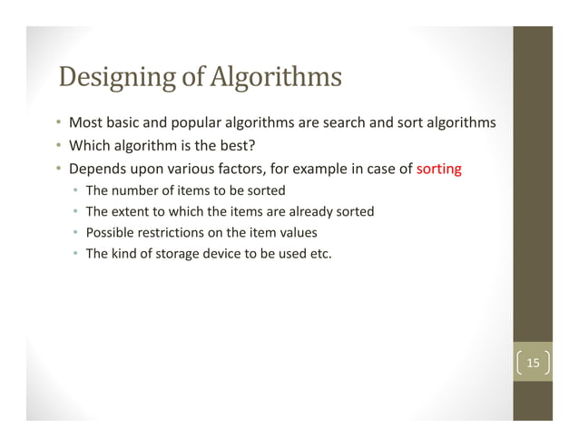introduction to analysis of algorithm in computer science | PDF