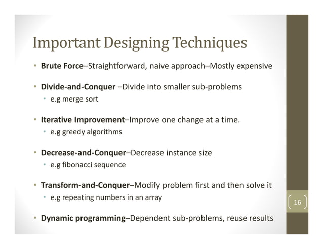 introduction to analysis of algorithm in computer science | PDF