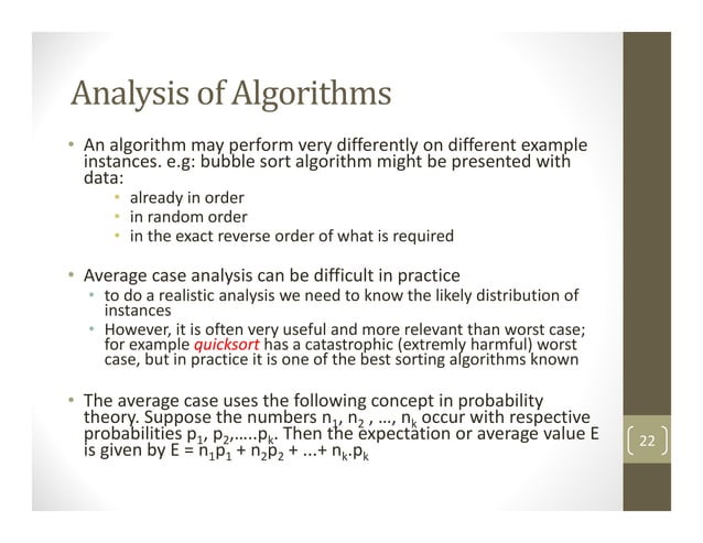 introduction to analysis of algorithm in computer science | PDF