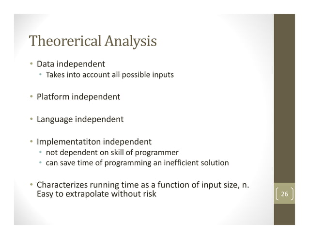 introduction to analysis of algorithm in computer science | PDF