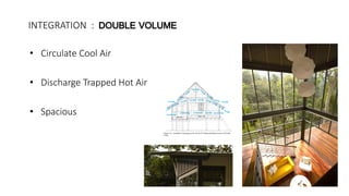 INTEGRATION :
• Circulate Cool Air
• Discharge Trapped Hot Air
• Spacious
 