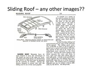 Sliding Roof – any other images?? 
 