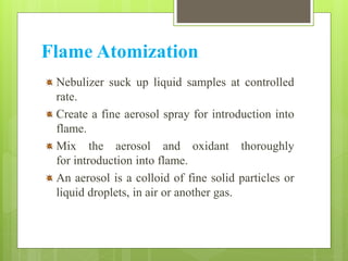 atomic absorption spectroscopy and mass spectroscopy | PPTX