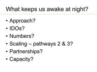 AAS – Presentation for Discussion with Donors and Partners – June 2013