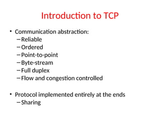 Comprehensive Overview of TCP/IP Protocols and Network Communication | PPT
