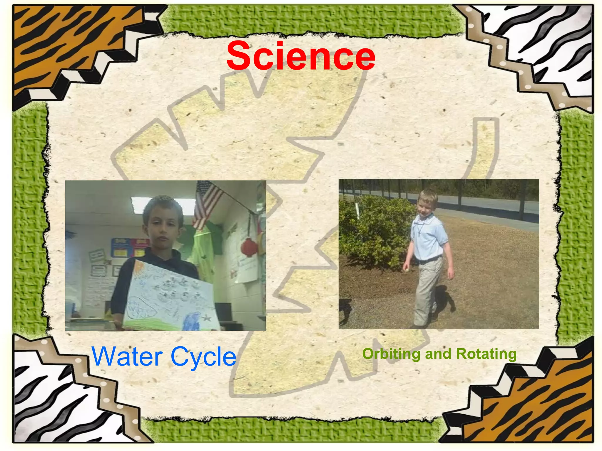 Science Water Cycle Orbiting and Rotating 