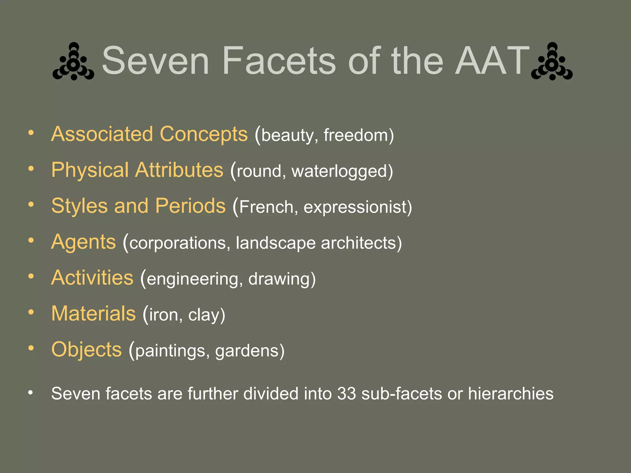 Art and Architecture Thesaurus PPT