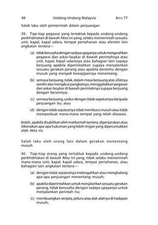 AKTA ANGKATAN TENTERA 1972