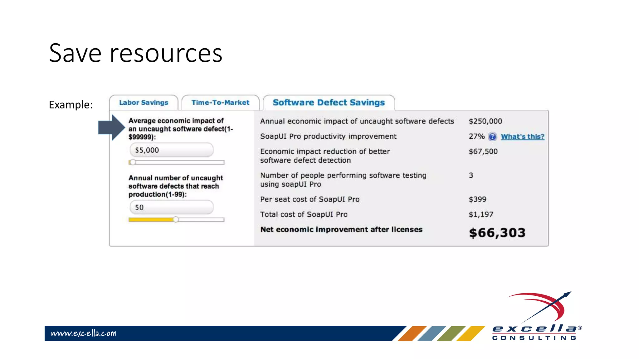 Save resources
Example:
 