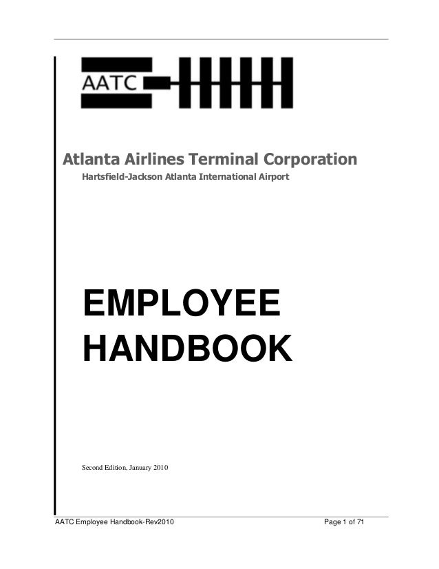 aatc employee handbook final 2010 2