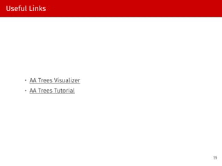 AA trees (20PT25 and 20PT27 - ADS Presentation) | PDF