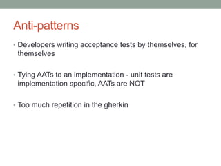 Part IV
Overcoming the Cons of
AATs
 