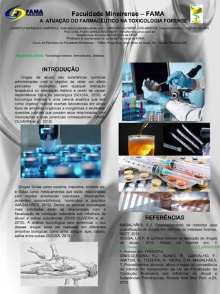 Curso online de Toxicologia Forense - Portal Educacao