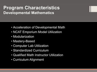 Math Modularization Creating Pathways to Student Success: Accelerating Developmental ...