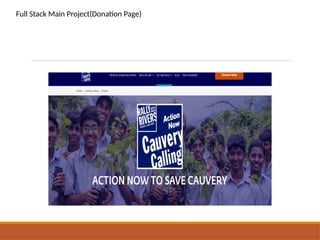 Full Stack Main Project(Donation Page)
 