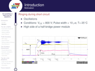 Short Circuit Instabilities in Silicon IGBTs and SiC Power MOSFETs | PDF