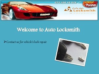 Contact us for vehicle’s lock repair  