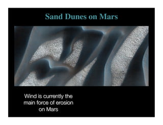Sand Dunes on Mars	

 