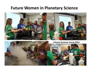 Future	
  Women	
  in	
  Planetary	
  Science	
  
eSmart	
  Summer	
  Camp	
  2015	
  
 