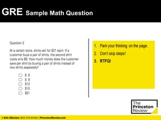 GRE Info & Strategies Presentation | PPT