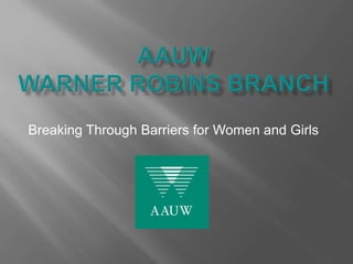 Breaking Through Barriers for Women and Girls
 