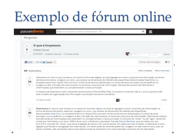 Exemplo De Como Proceder Em Um Forum Da Faculdade Ead