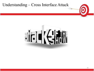 Understanding – Cross Interface Attack




                                         18
 