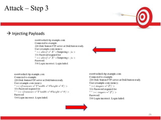 Attack – Step 3


 Injecting Payloads




                       29
 